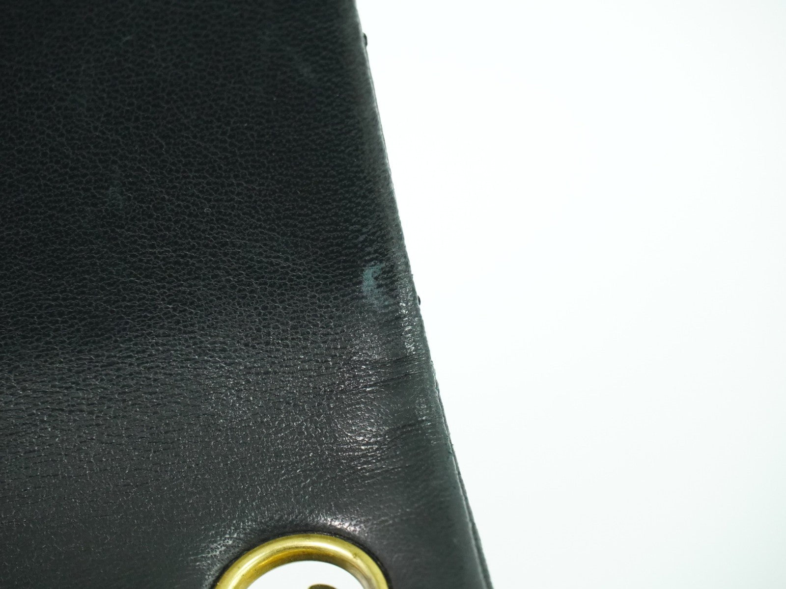 Chanel Vintage Square Classic Single Flap Bag Quilted Leather Black Leather Handbag