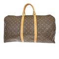 Louis Vuitton Keepall Bag Monogram Canvas Brown Canvas Travel Bag