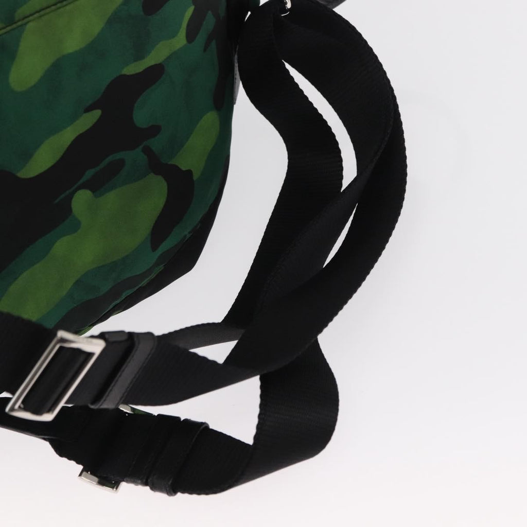 Prada Camouflage Backpack Tessuto Green Nylon Backpack Bag