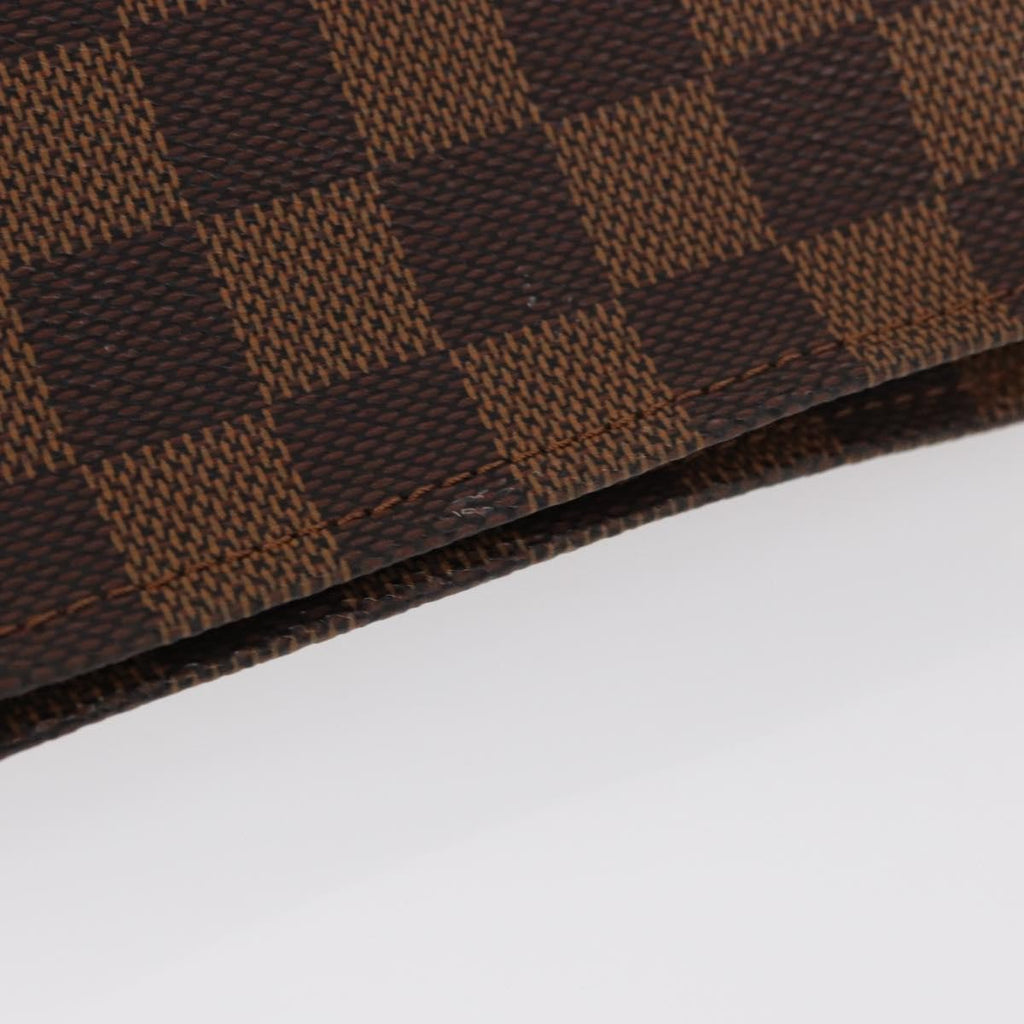 Louis Vuitton Trousse Make Up Bag Damier Canvas Brown Canvas Clutche & Pouche Bag