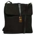 Prada Vintage Flap Messenger Bag Tessuto Khaki Nylon Shoulder Bag Bag