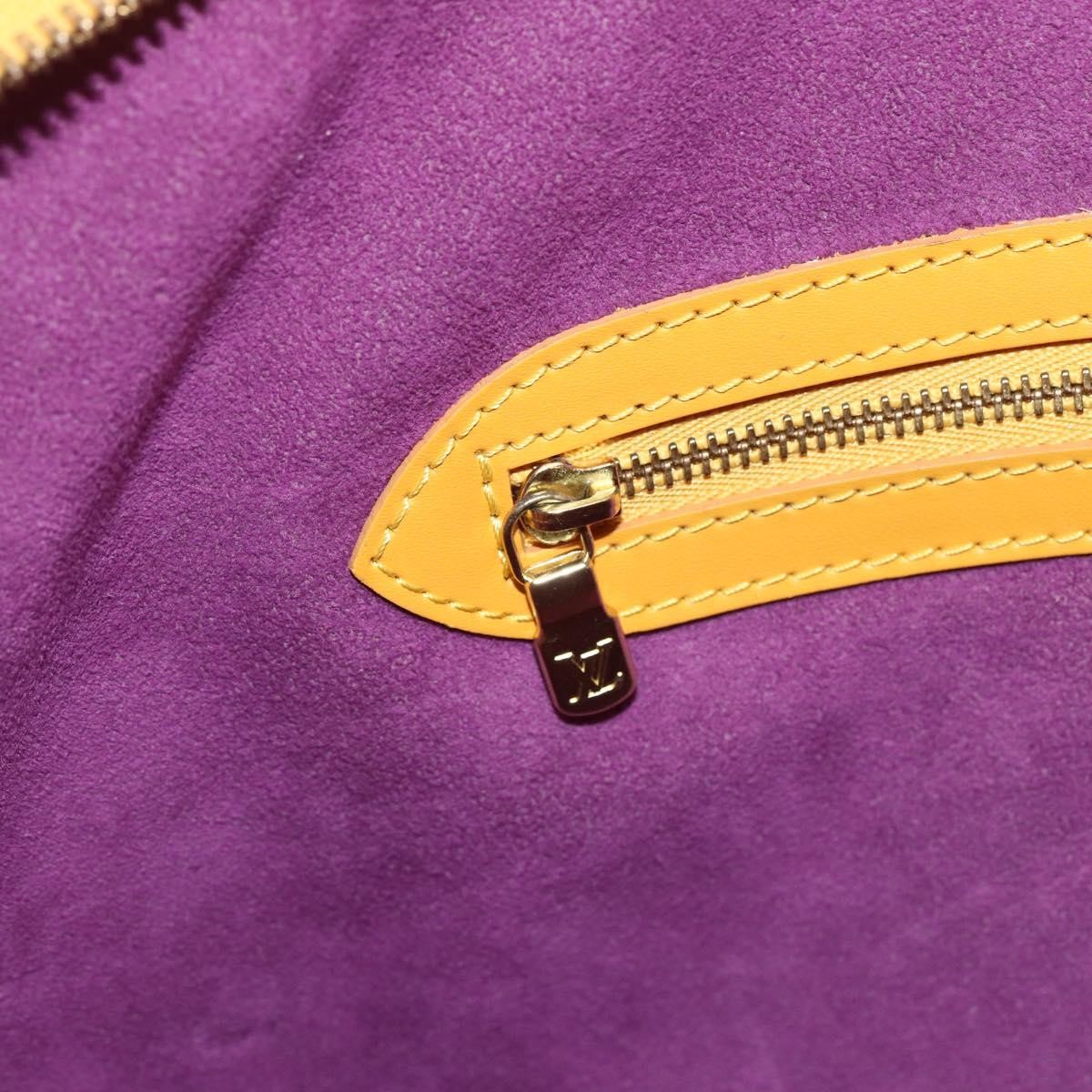 Louis Vuitton Lussac Handbag Epi Leather Yellow Leather Shoulder Bag