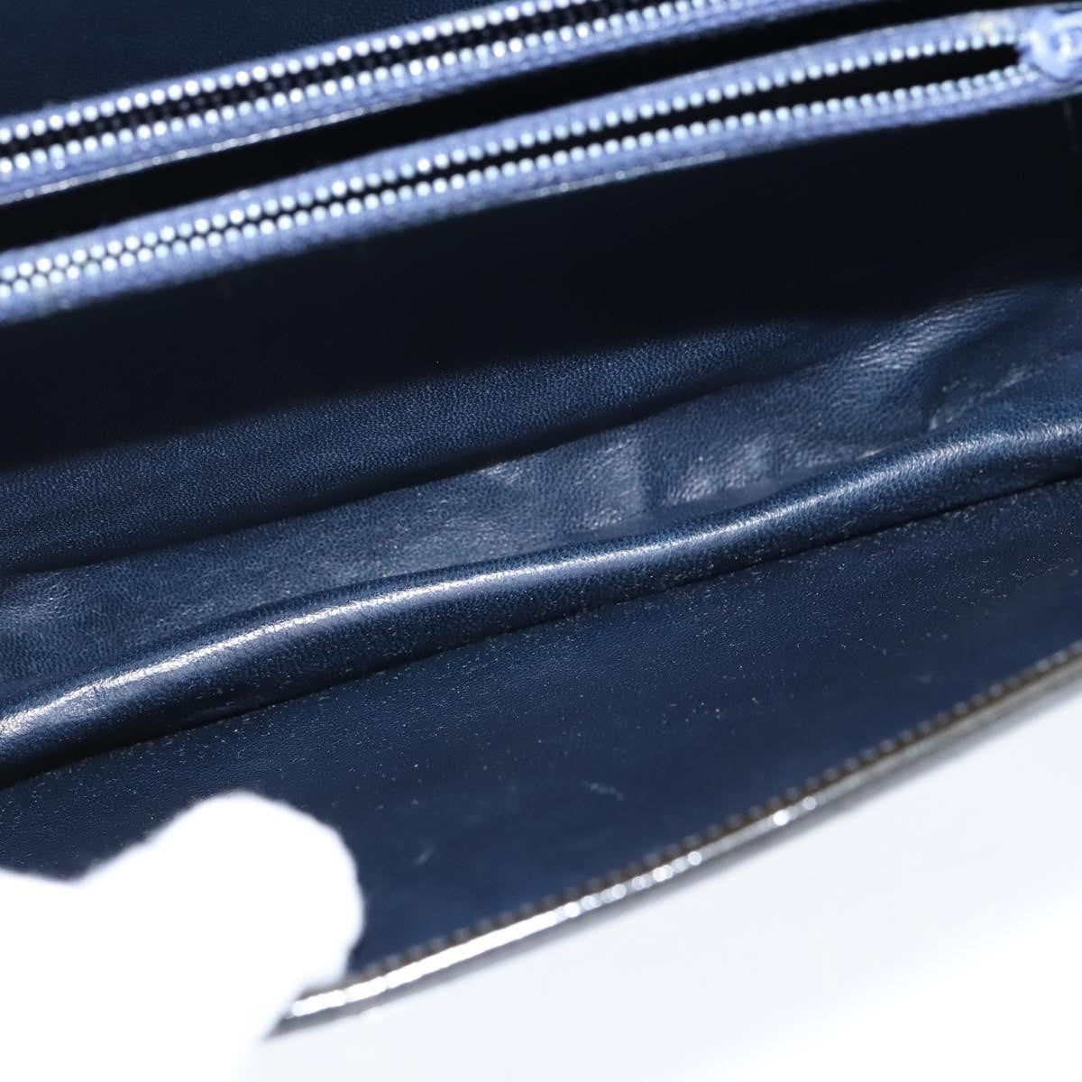 Celine Vintage Carriage Flap Clutch Leather Black Patent_Leather Shoulder Bag Bag