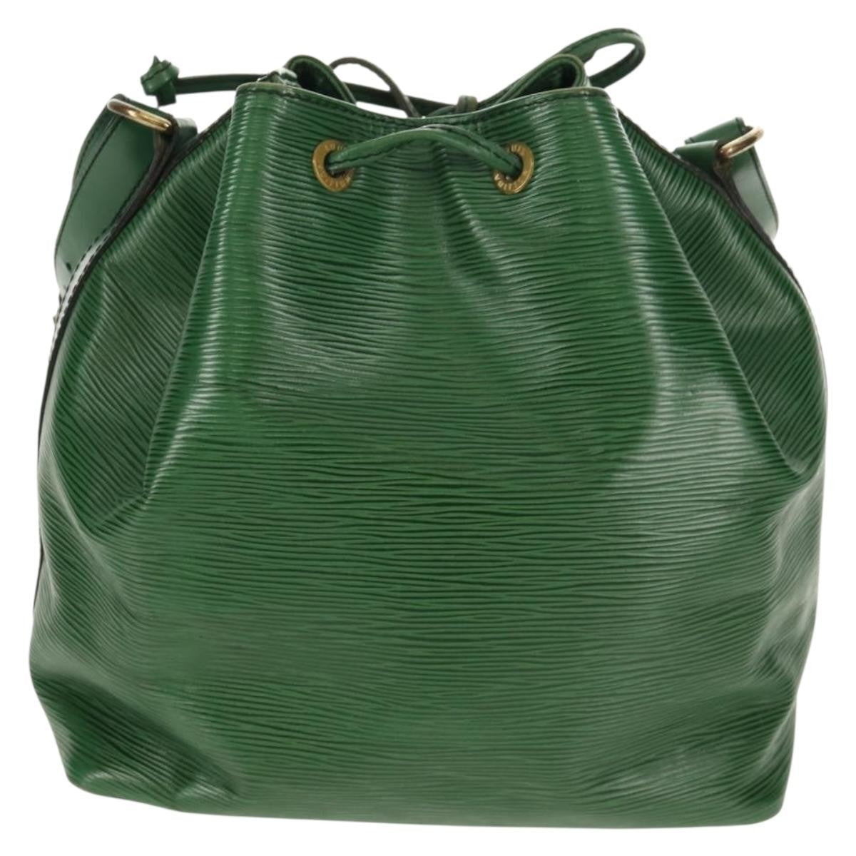 Louis Vuitton Petit Noe Handbag Epi Leather Green Leather Shoulder Bag
