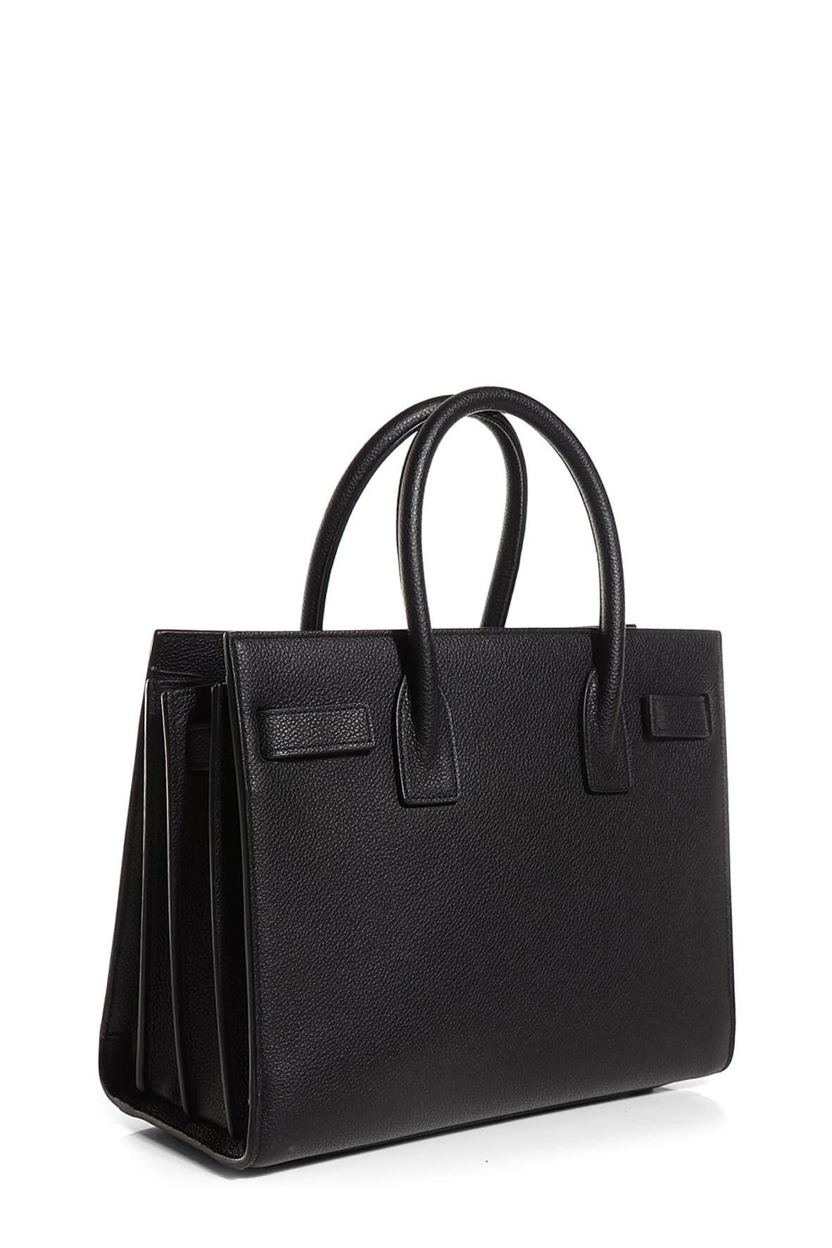 Classic Baby Sac De Jour Black Grained Leather with Black Hardware