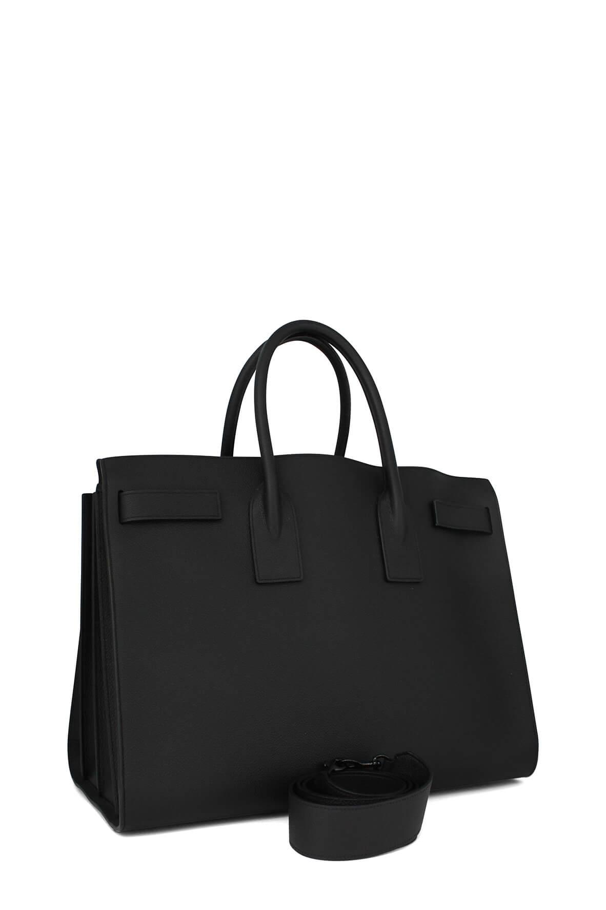 Classic Large Sac De Jour Black with Black Hardware