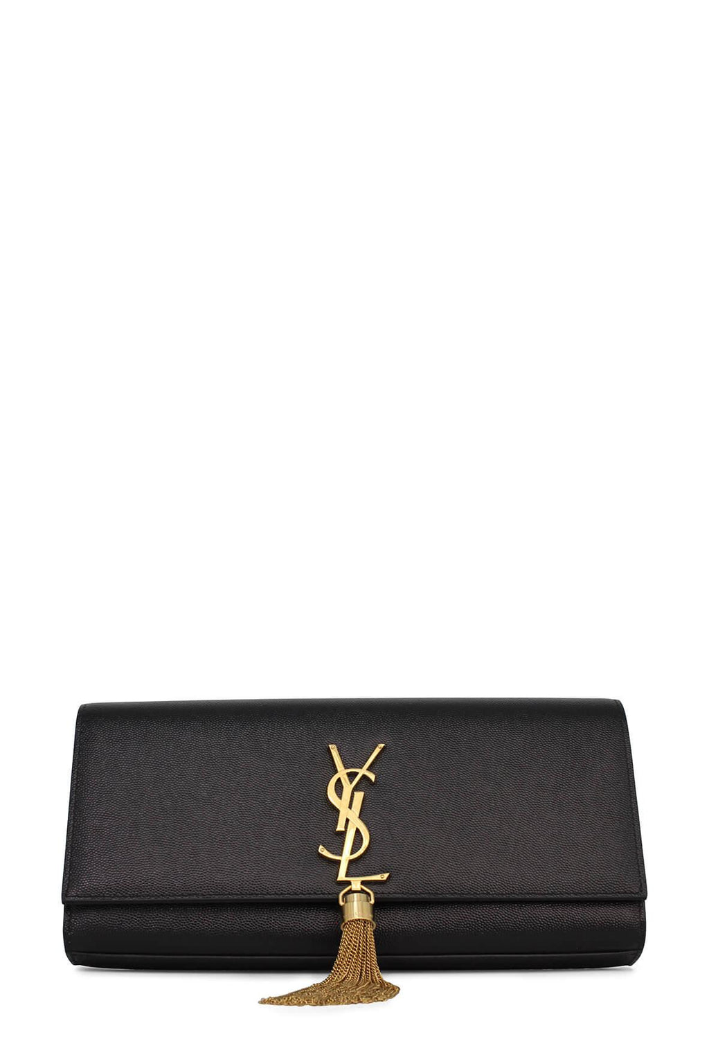 Classic Monogram Kate Clutch Black with Tassel