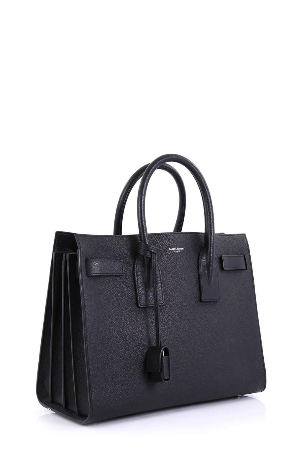 Classic Small Sac De Jour Black in Grained Leather with SiLouis Vuittoner Hardware