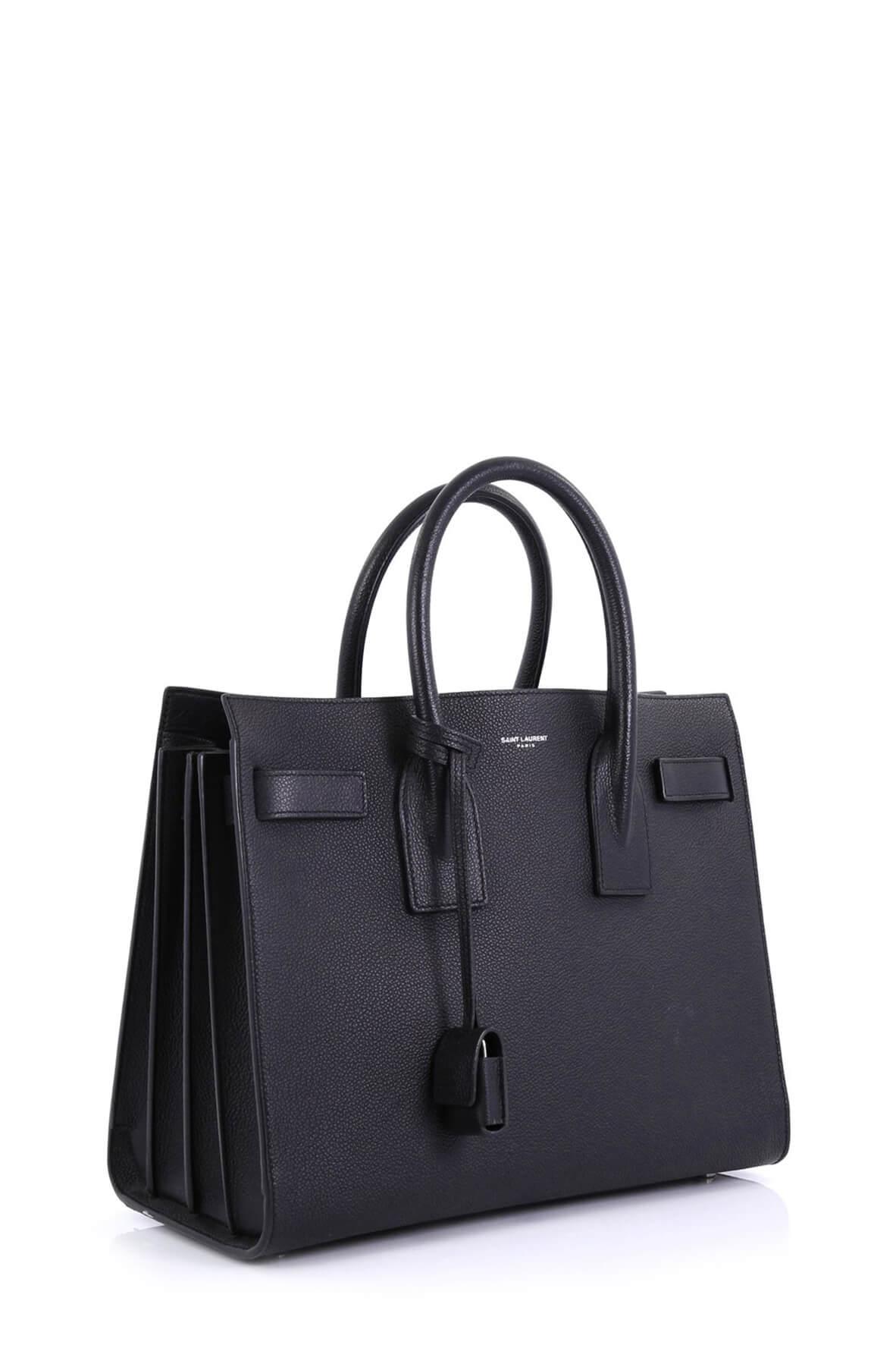 Classic Small Sac De Jour Black in Grained Leather with SiLouis Vuittoner Hardware