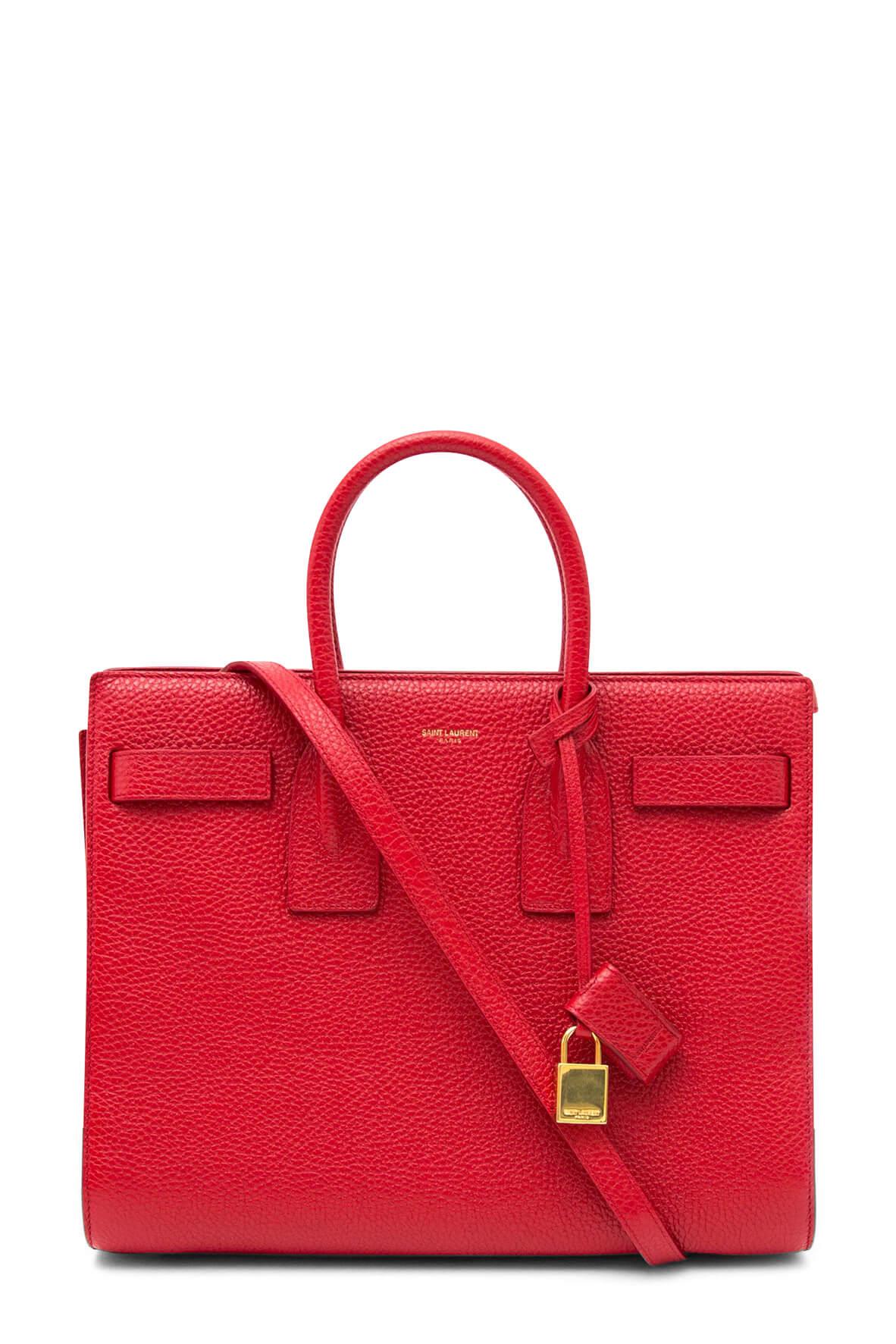 Classic Small Sac De Jour Red in Grained Leather