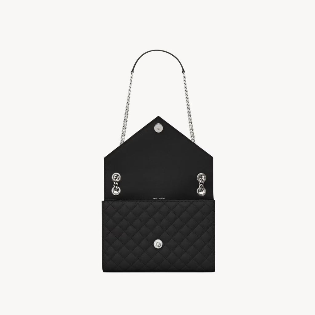 SAINT LAURENT Envelope Medium In Mix Matelassé Leather
