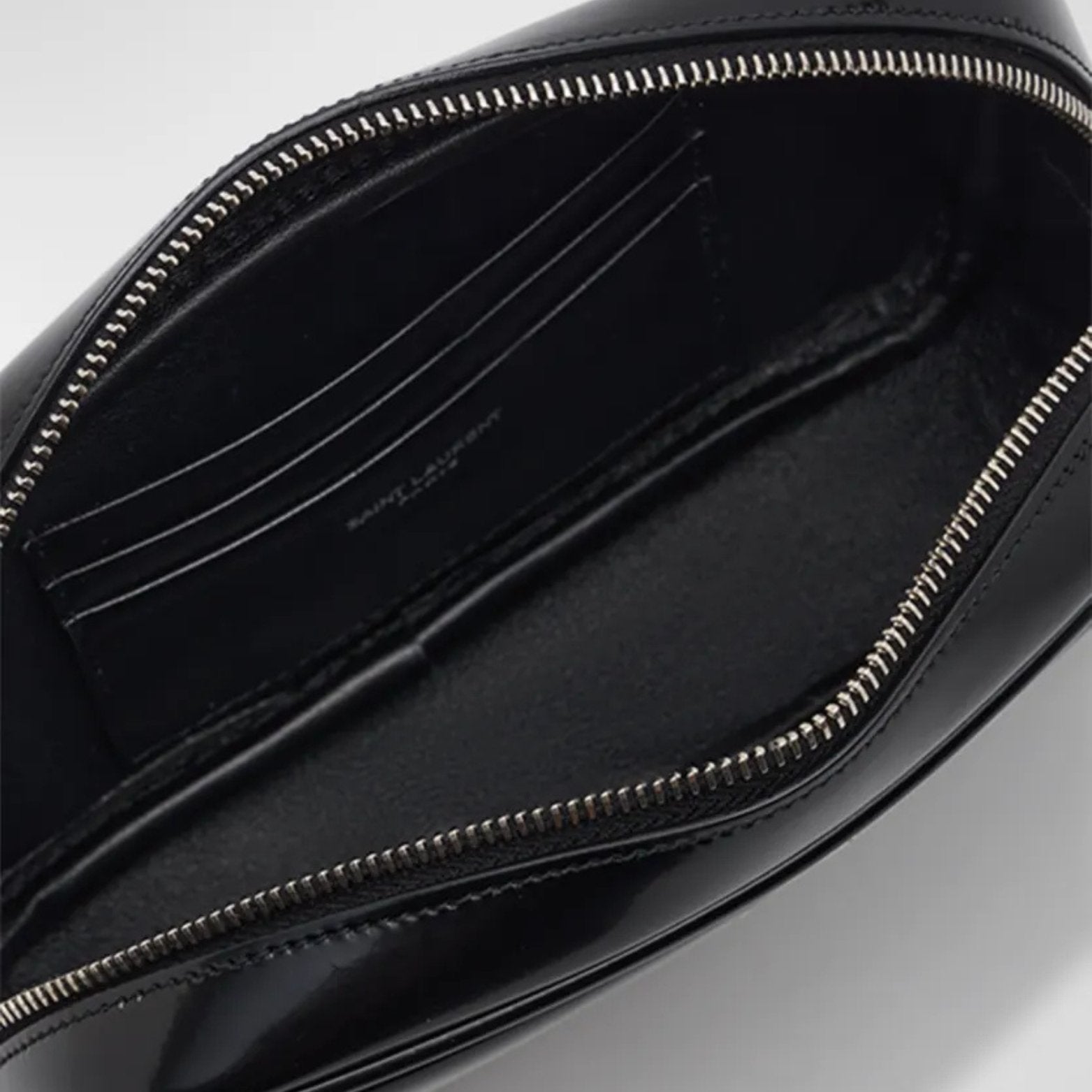 SAINT LAURENT Lou bag in Shiny Canvas