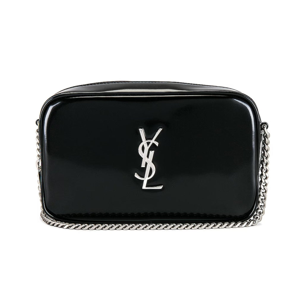 SAINT LAURENT Lou bag in Shiny Canvas