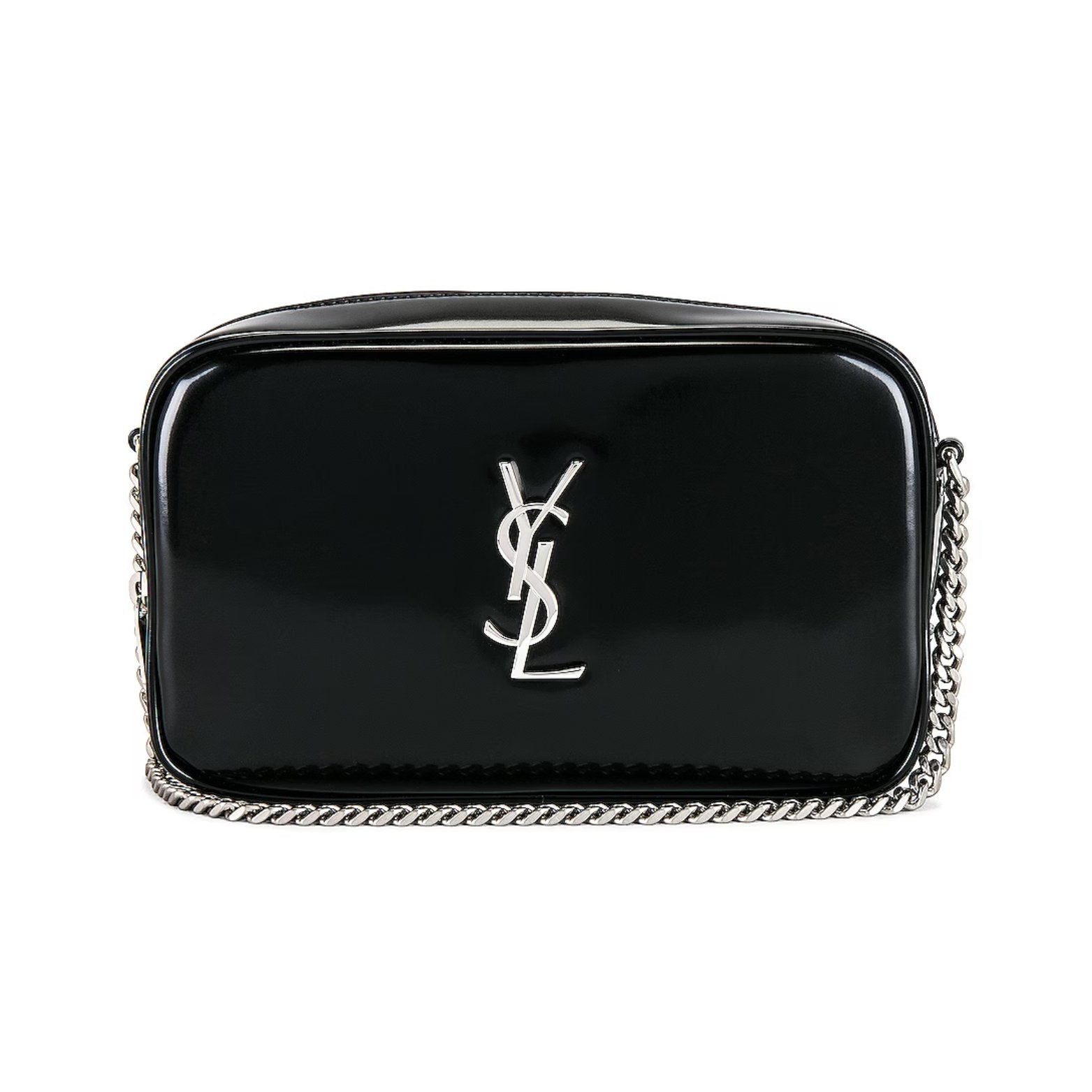 SAINT LAURENT Lou bag in Shiny Canvas