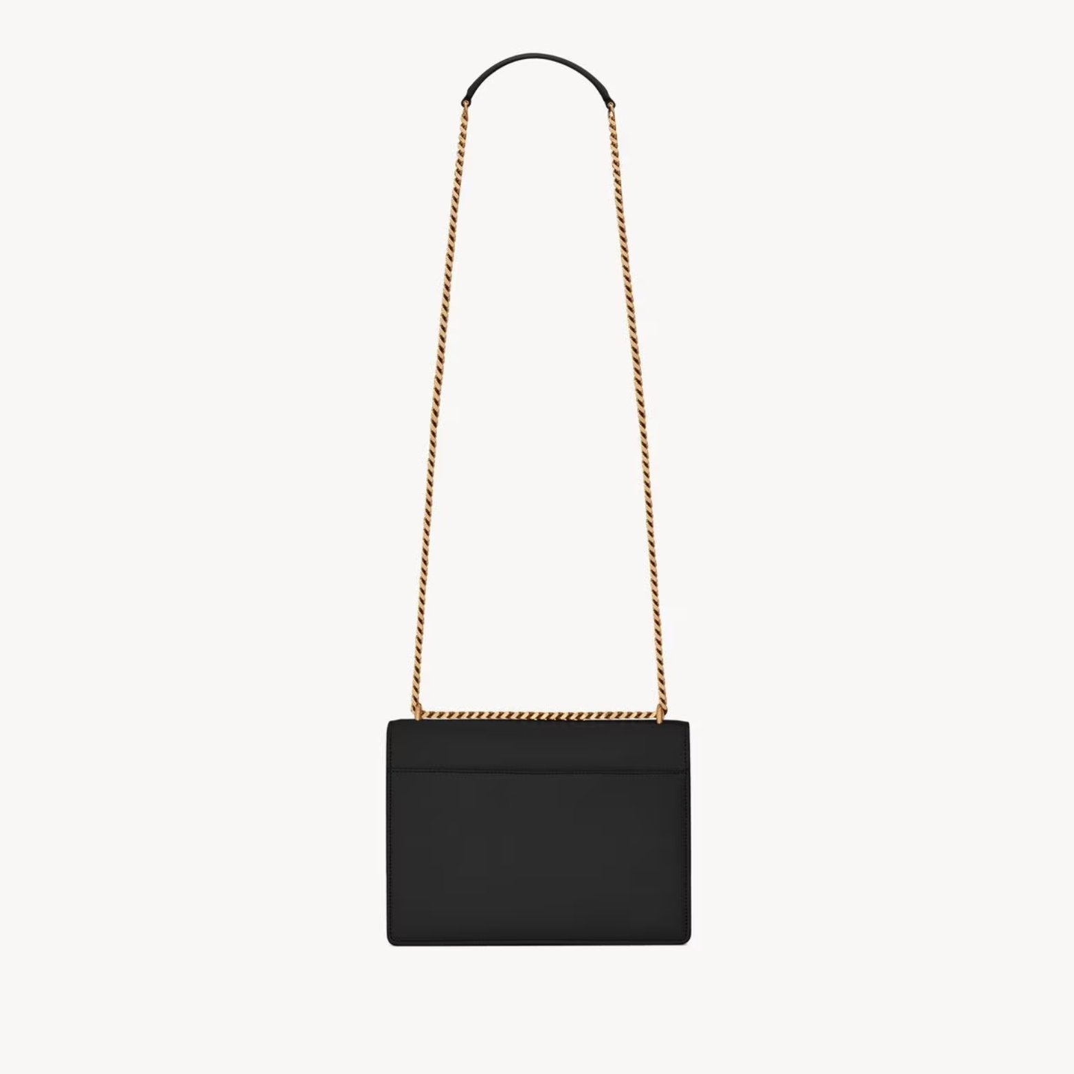 SAINT LAURENT Sunset medium chain bag in smooth leather - Gold
