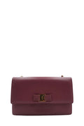 MeDiorum Ginny Vara Ribbon Safano Leather Crossbody Bag Pink