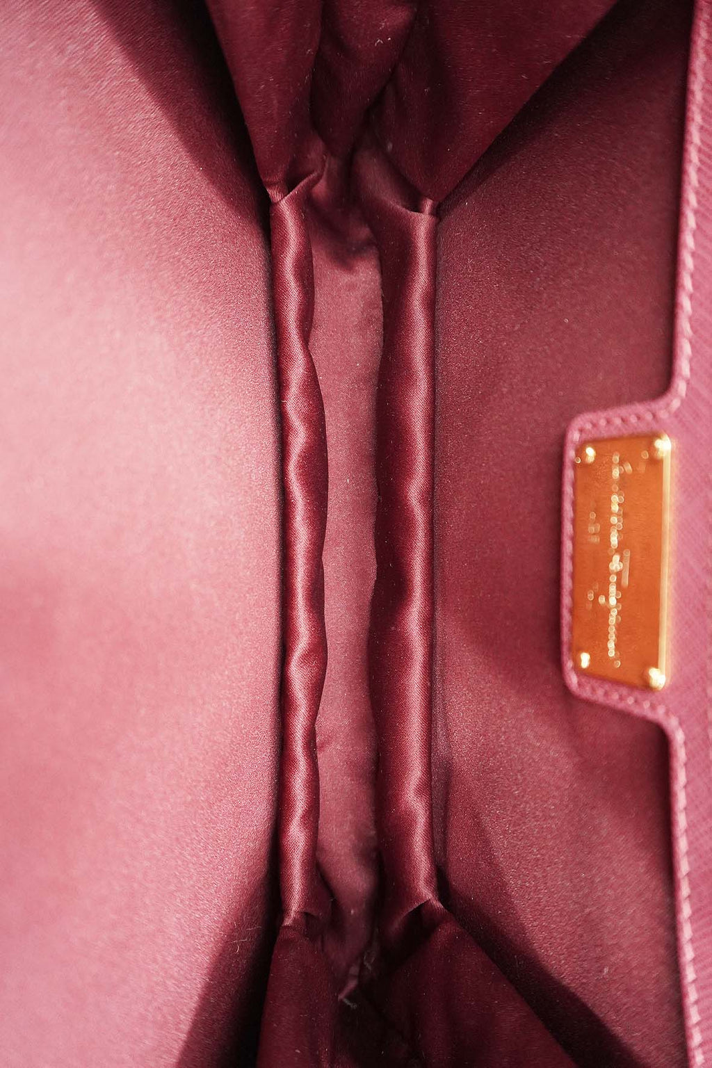 MeDiorum Ginny Vara Ribbon Safano Leather Crossbody Bag Pink
