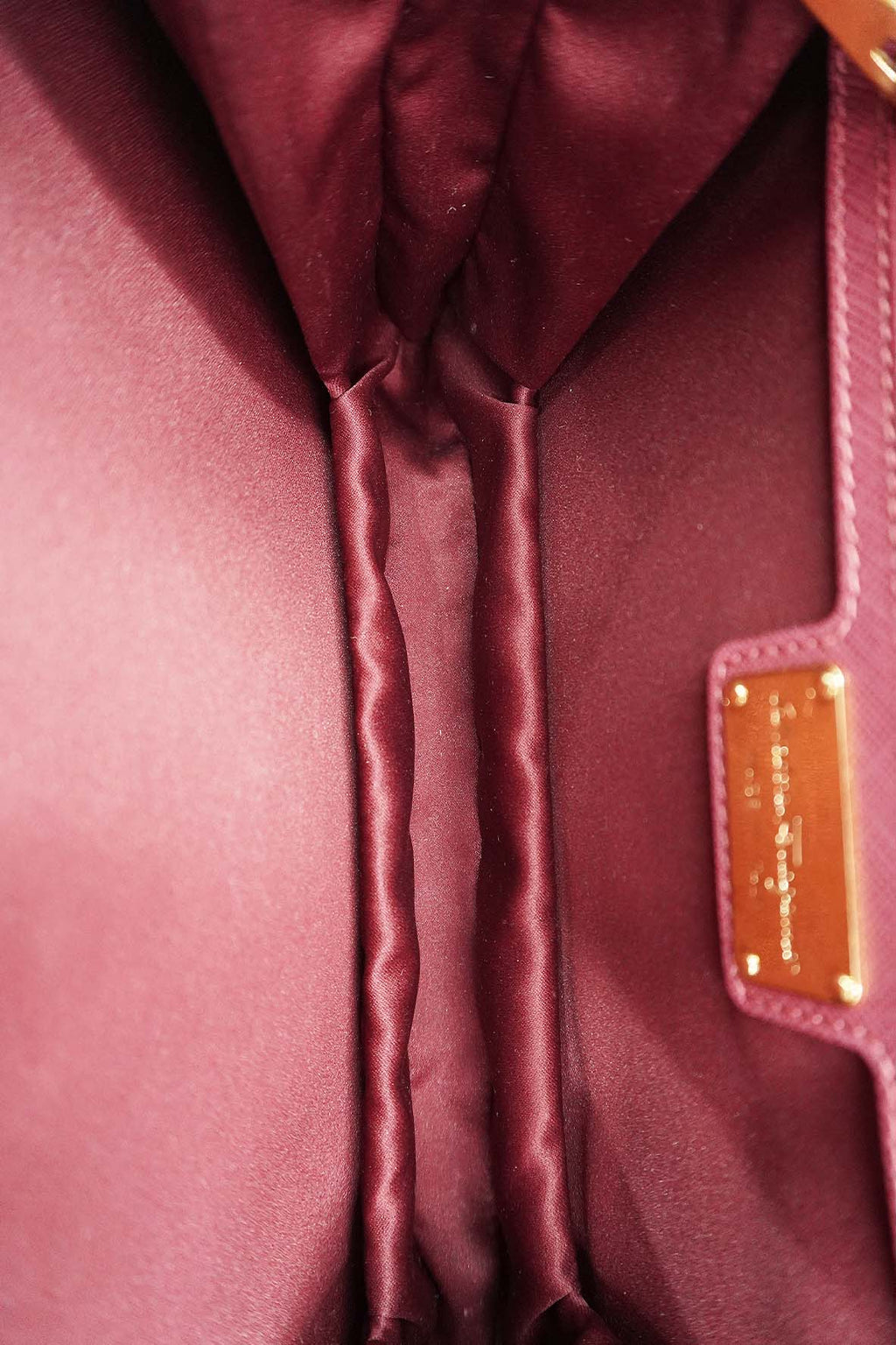 MeDiorum Ginny Vara Ribbon Safano Leather Crossbody Bag Pink