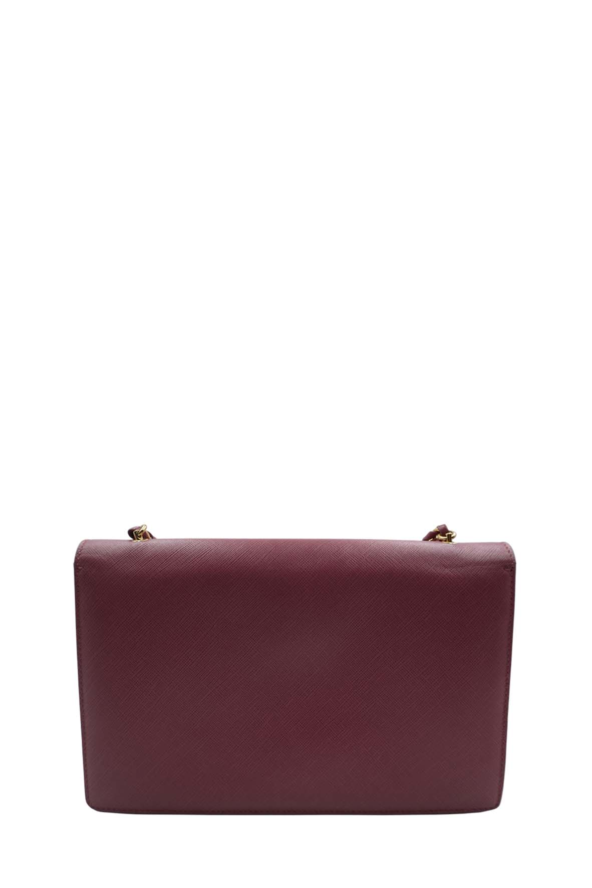 MeDiorum Ginny Vara Ribbon Safano Leather Crossbody Bag Pink