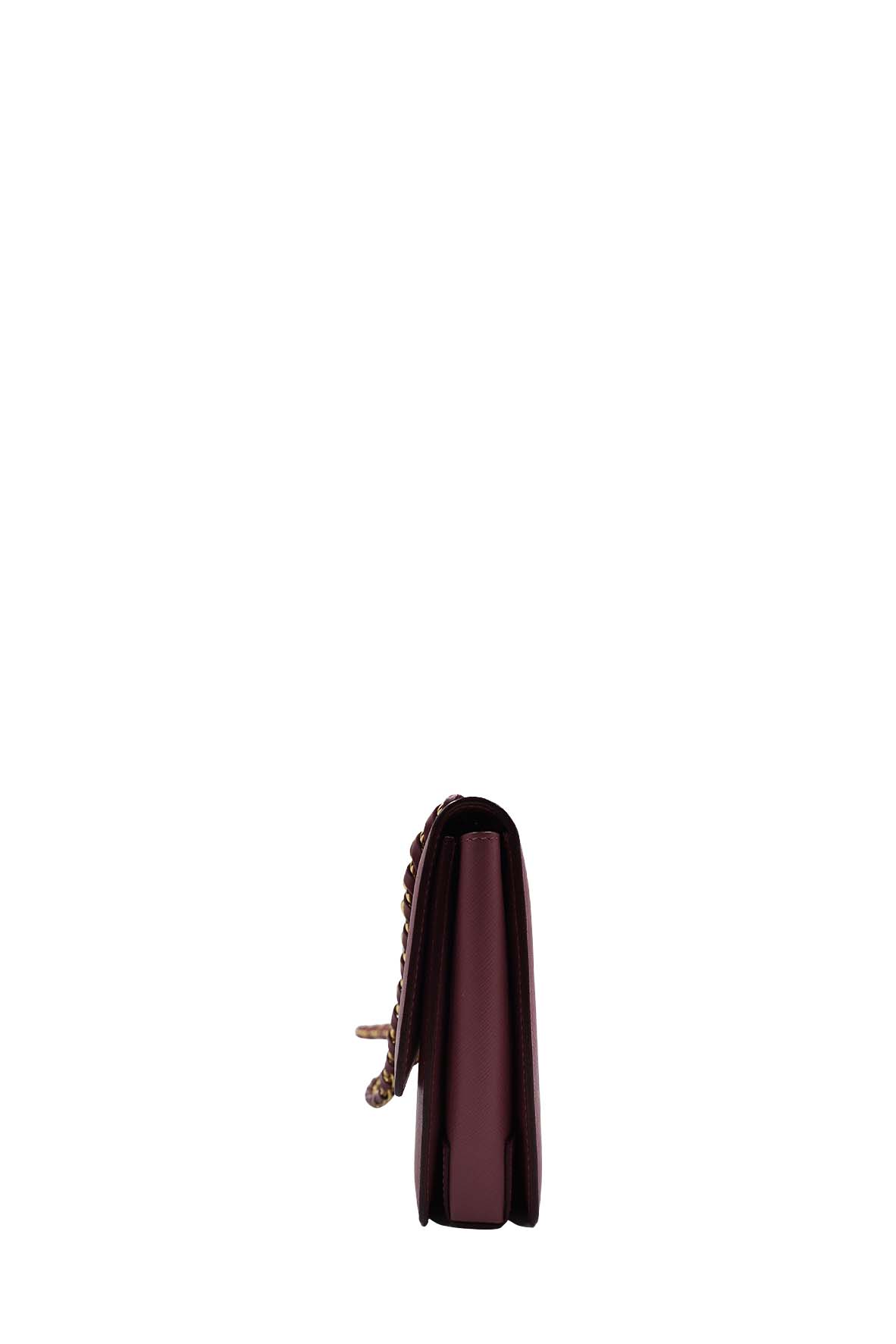 MeDiorum Ginny Vara Ribbon Safano Leather Crossbody Bag Pink