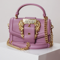 Versace Jeans Boroque Buckle Light Purple Shoulder Bag