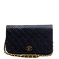 Full Flap Lambskin Leather Shoulder Bag Vintage