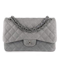 Jumbo Classic Double Flap Grey Caviar Leather SiLouis Vuittoner