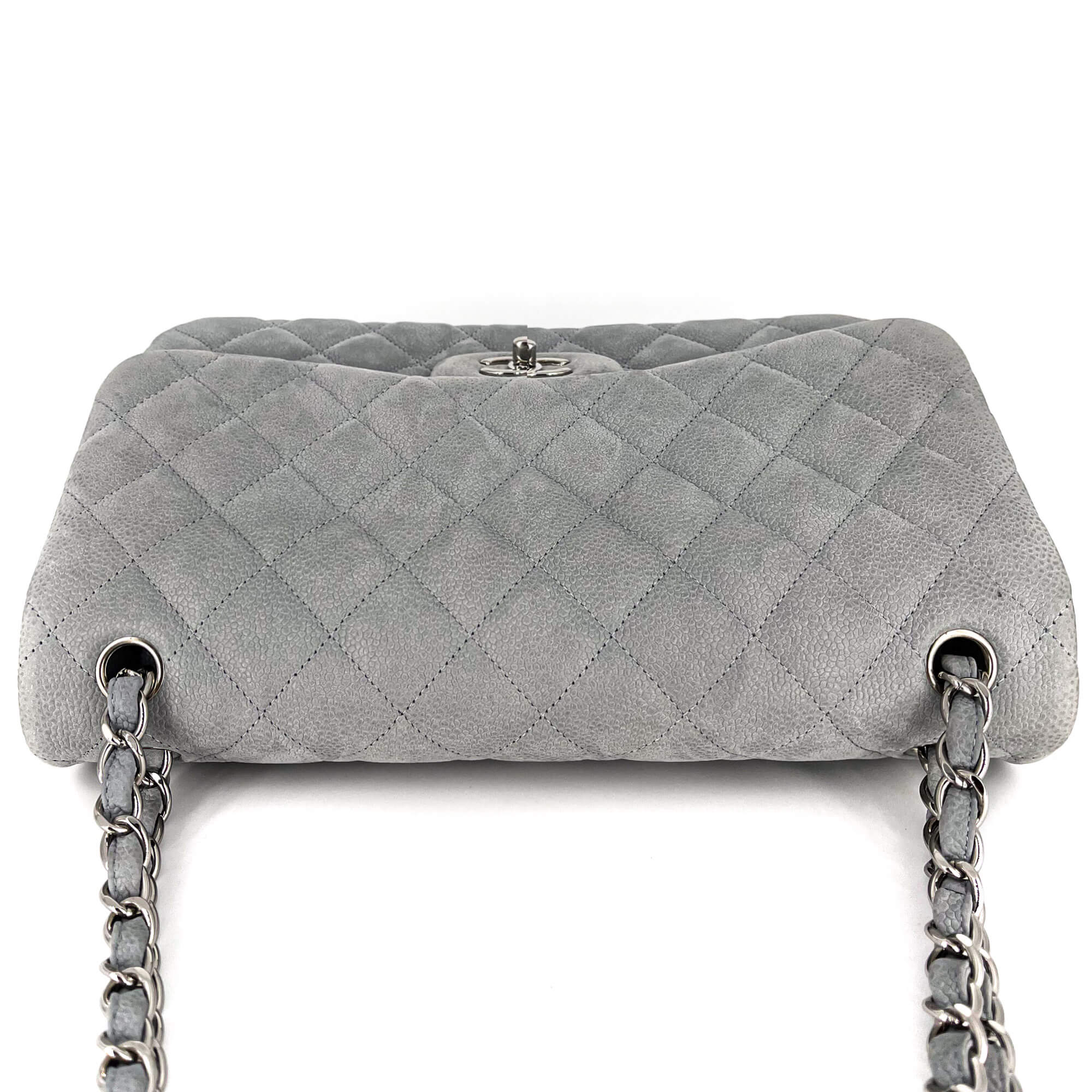 Jumbo Classic Double Flap Grey Caviar Leather SiLouis Vuittoner