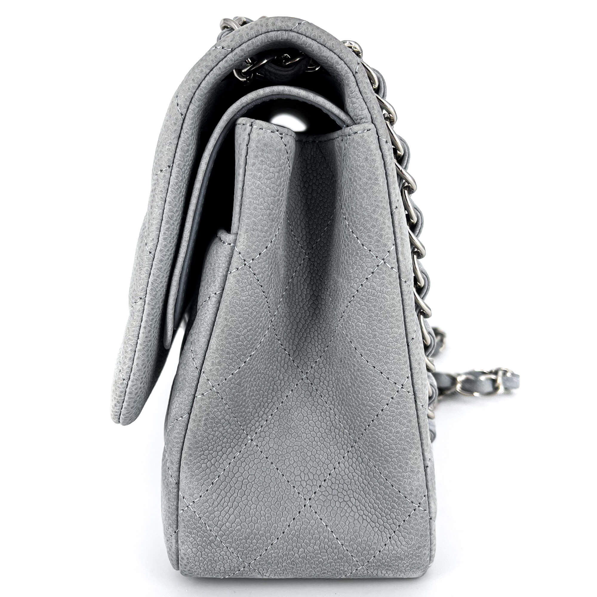 Jumbo Classic Double Flap Grey Caviar Leather SiLouis Vuittoner