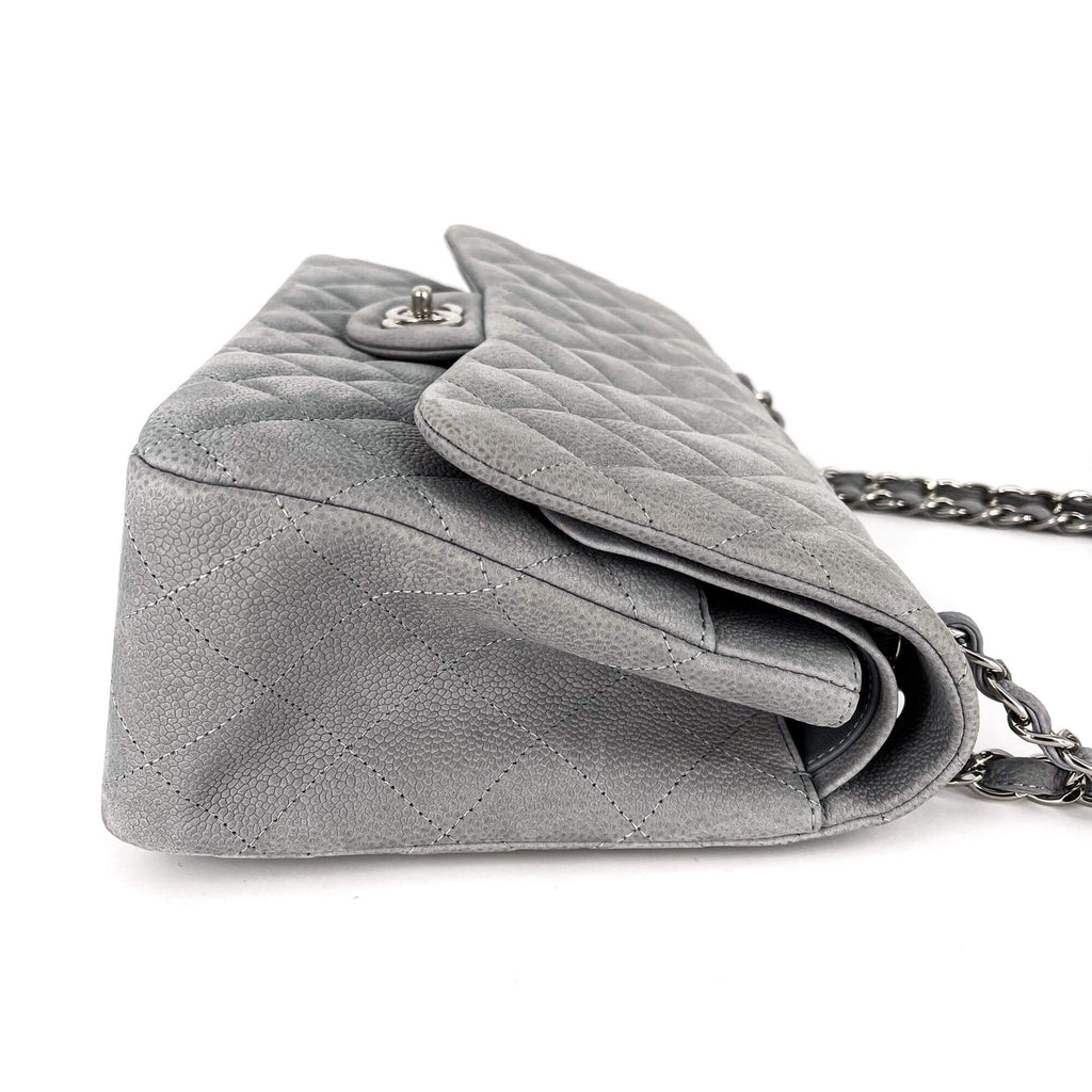 Jumbo Classic Double Flap Grey Caviar Leather SiLouis Vuittoner
