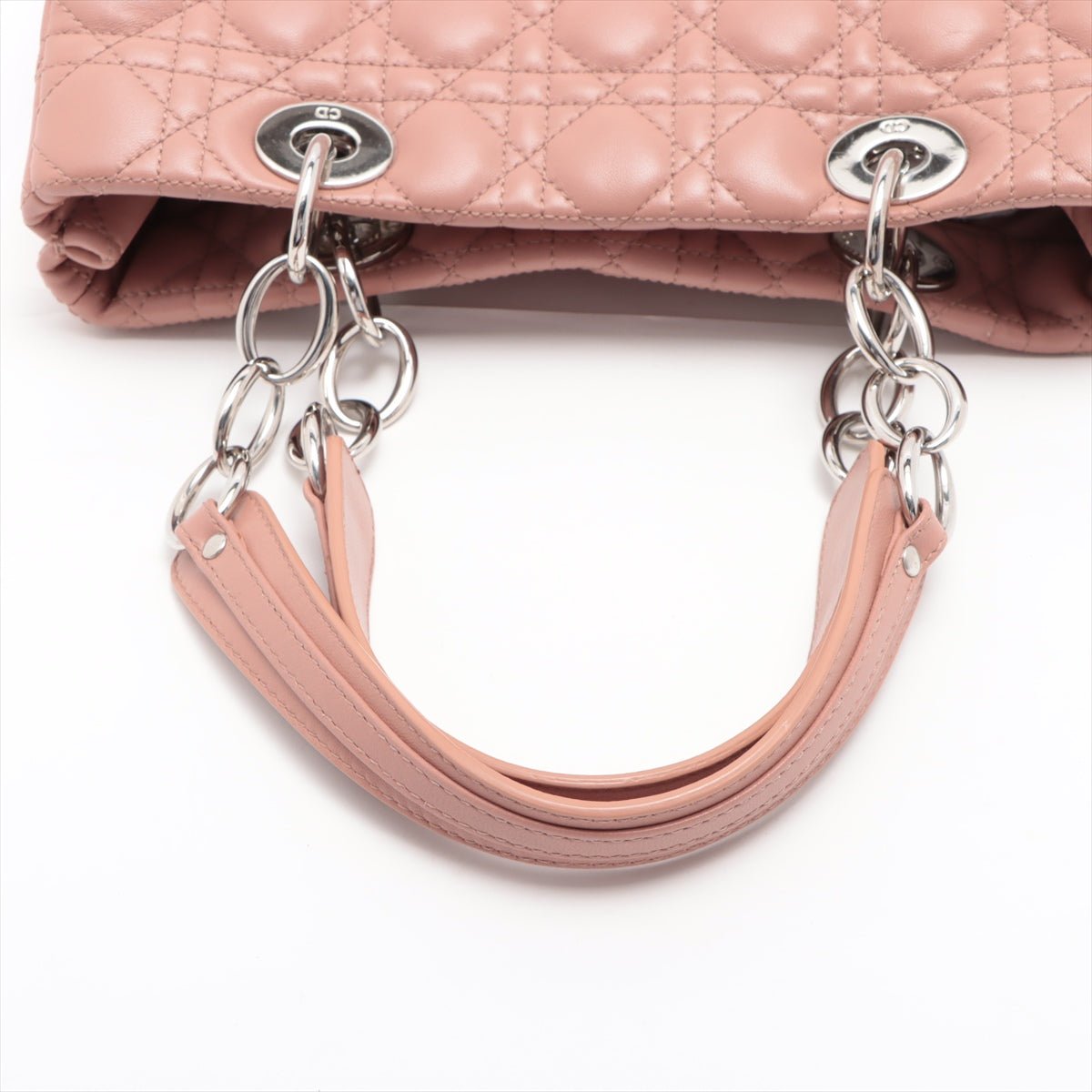 Shoulder Bag Cannage Leather Pink