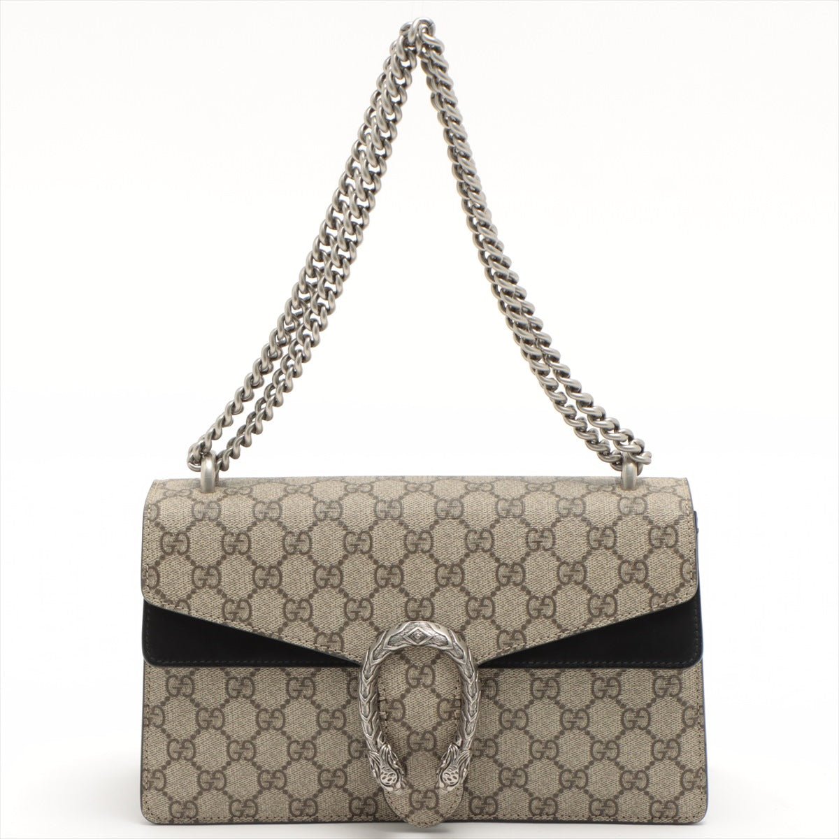 Dionysus GG Small Chain Shoulder Bag Beige and Black