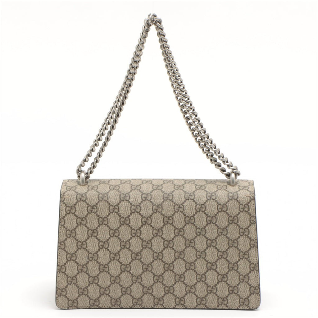 Dionysus GG Small Chain Shoulder Bag Beige and Black