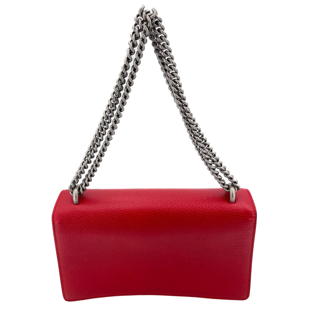 Dionysus GG Small Leather Chain Shoulder Bag Red