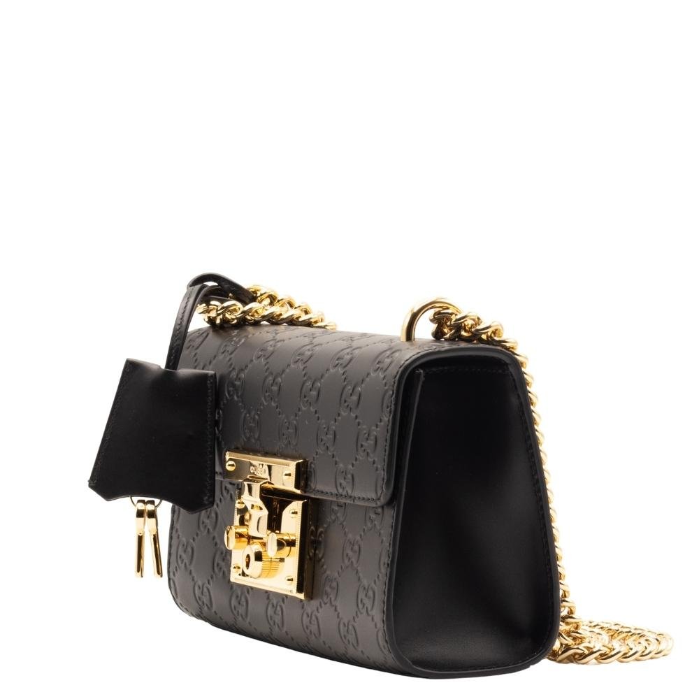 Gucci Padlock Crossbody Black Leather