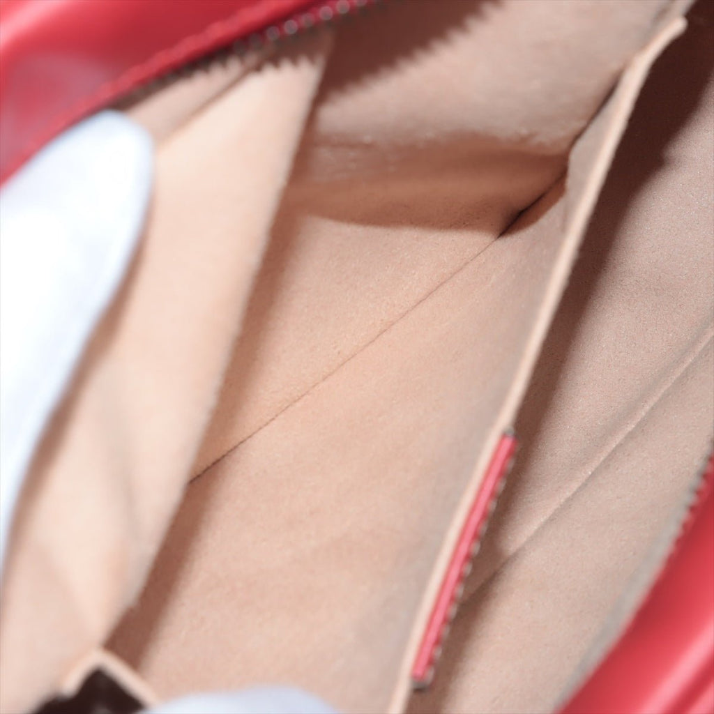 Gucci Gucci Red Marmont Crossbody Bag Matelassé Leather