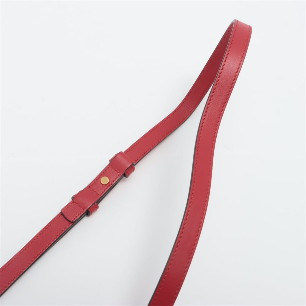 Gucci Gucci Red Marmont Crossbody Bag Matelassé Leather