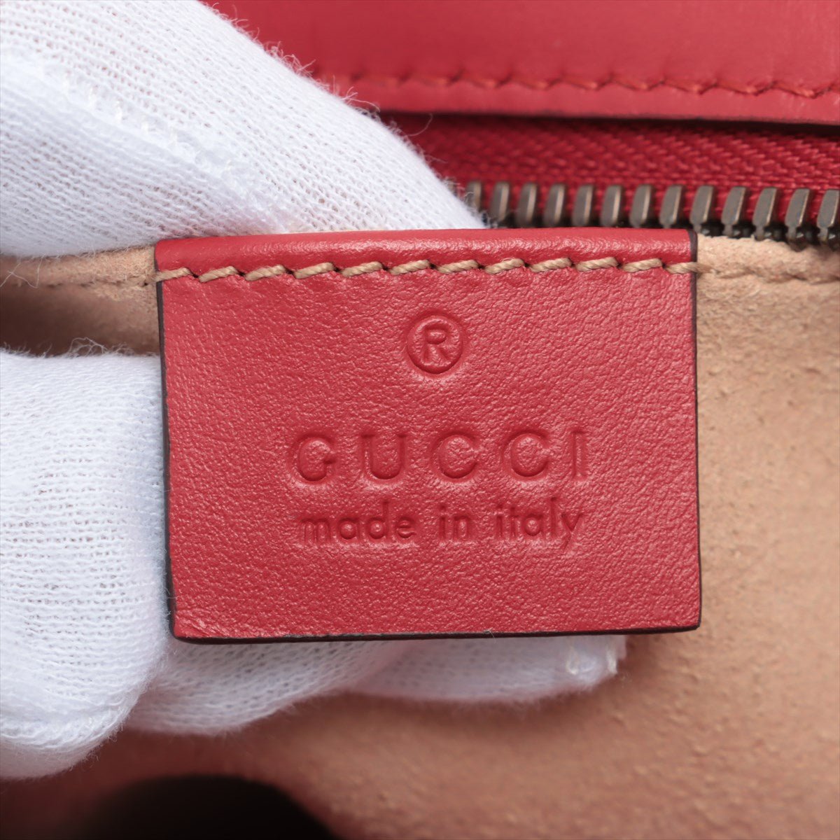 Gucci Gucci Red Marmont Crossbody Bag Matelassé Leather