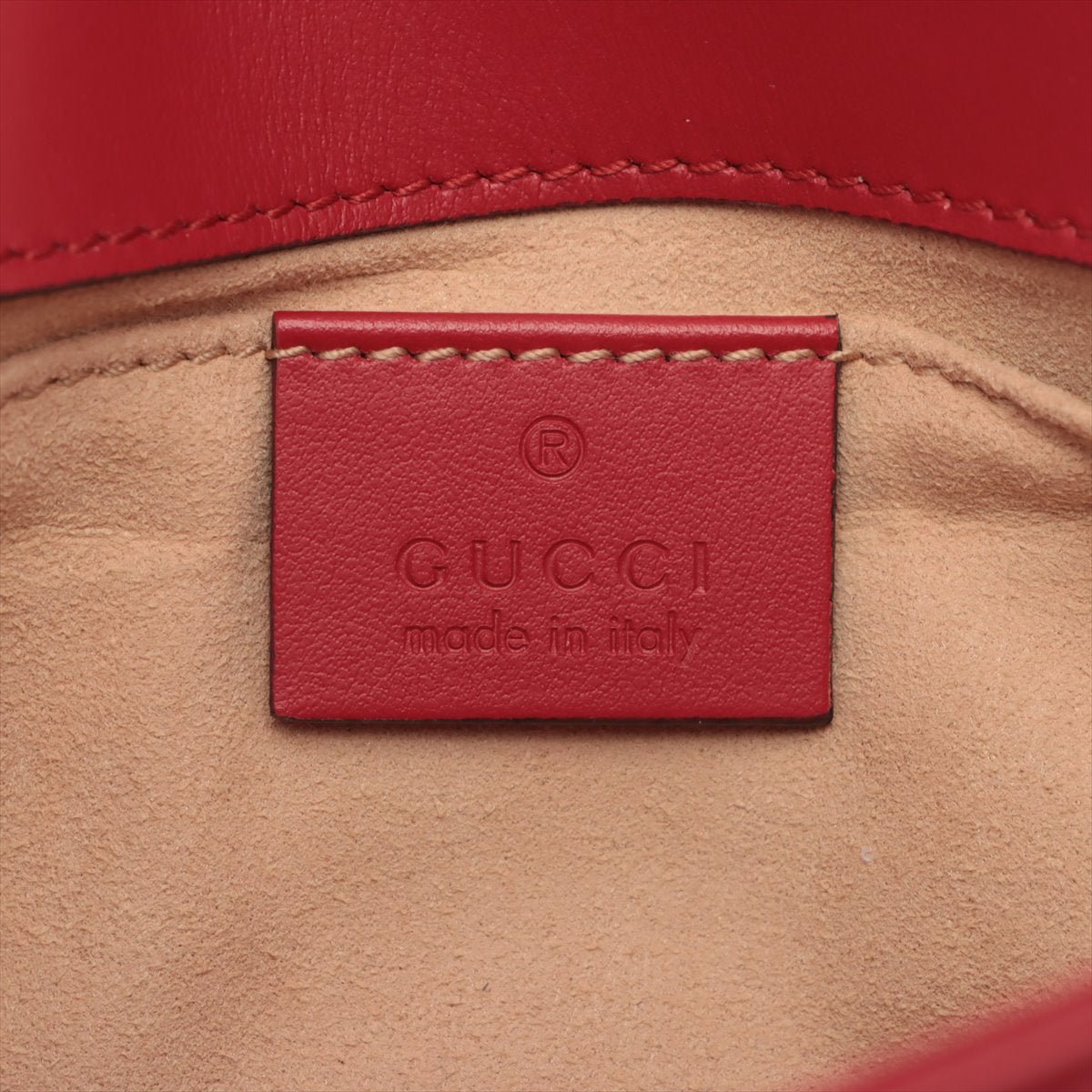 Marmont Mini GG Red Leather Shoulder Bag