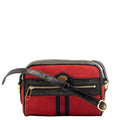 Ophidia Red Suede Small Shoulder Bag