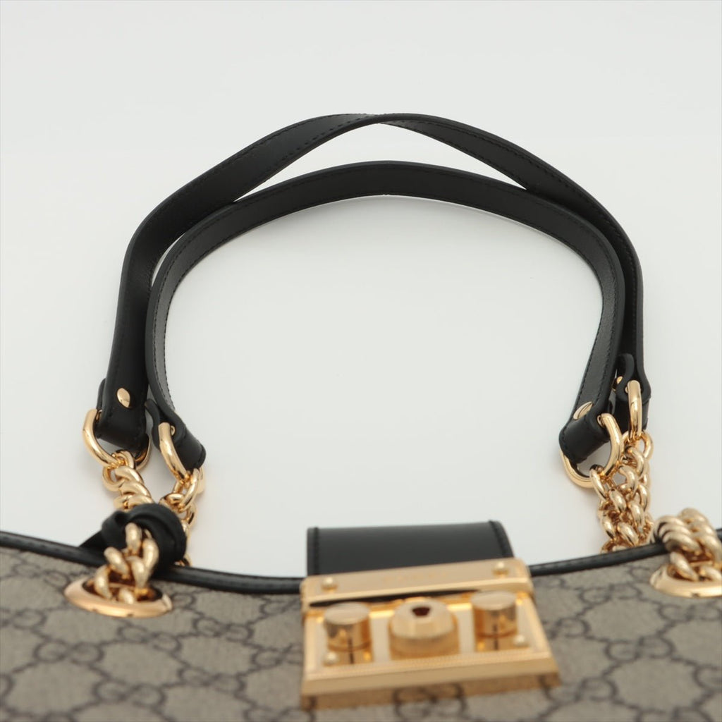 Padlock Small GG Supreme Shoulder Bag Beige