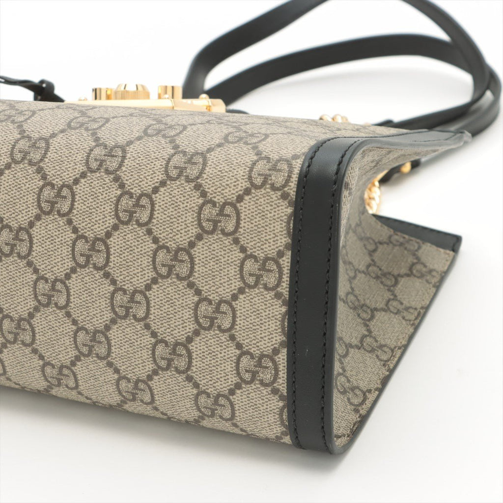 Padlock Small GG Supreme Shoulder Bag Beige