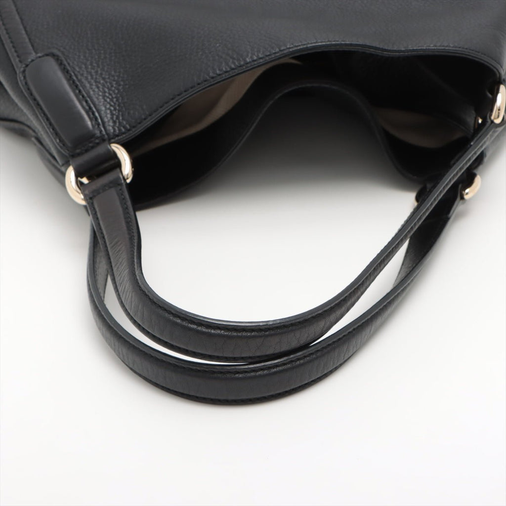 Soho Shoulder Bag Leather Black