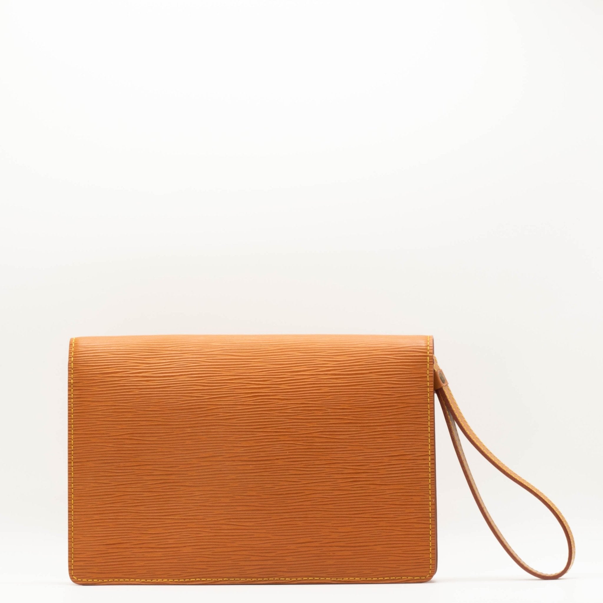 Epi Sellier Dragonne Clutch Brown  M52618