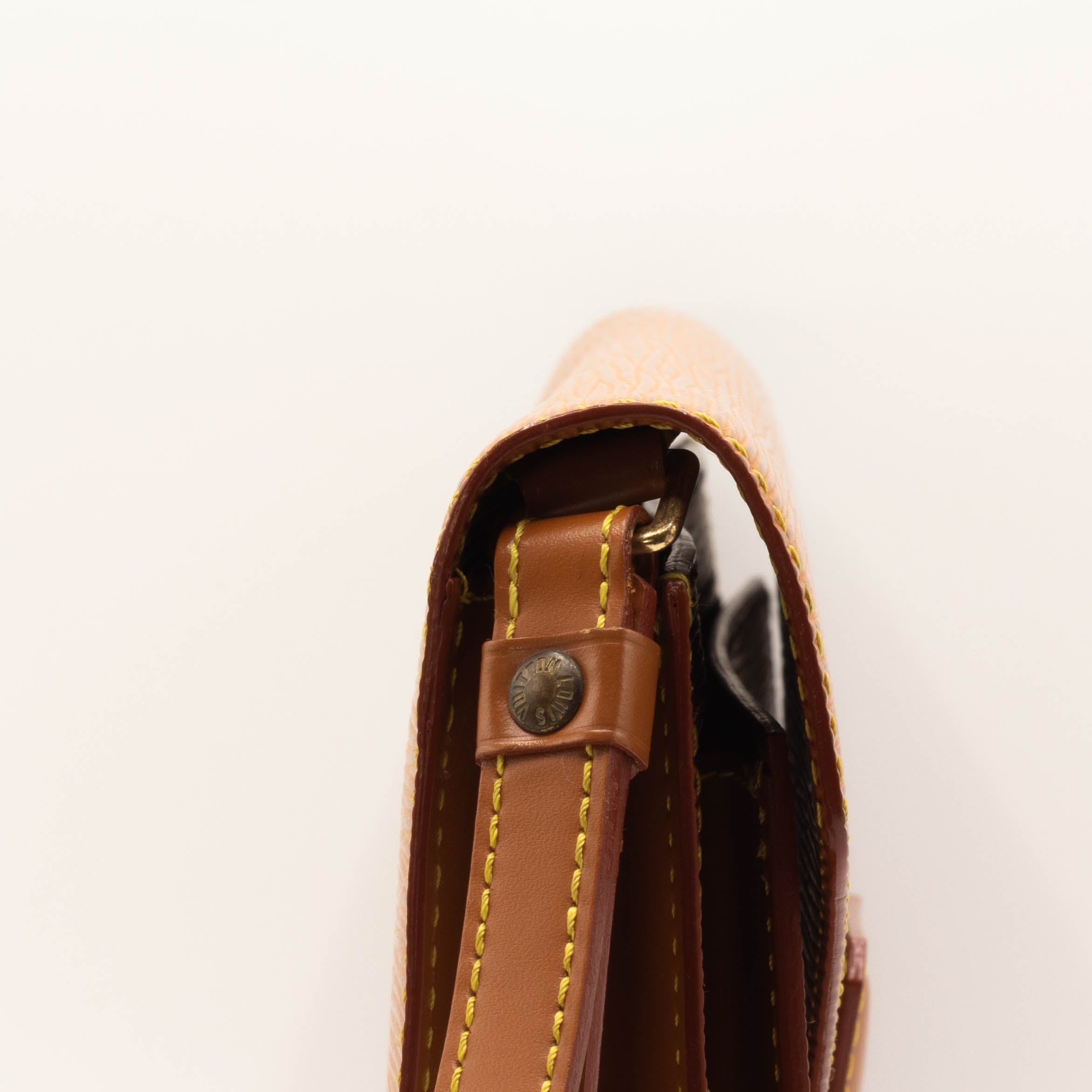 Epi Sellier Dragonne Clutch Brown  M52618