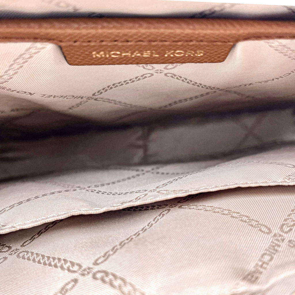 Jet Set Crossbody Brown Leather
