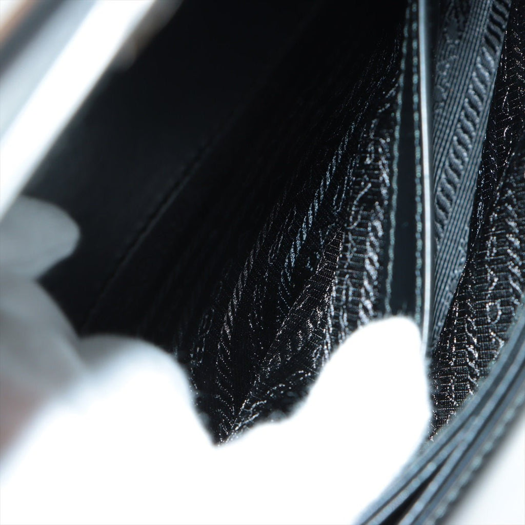 Brushed Leather Black Shoulder Bag