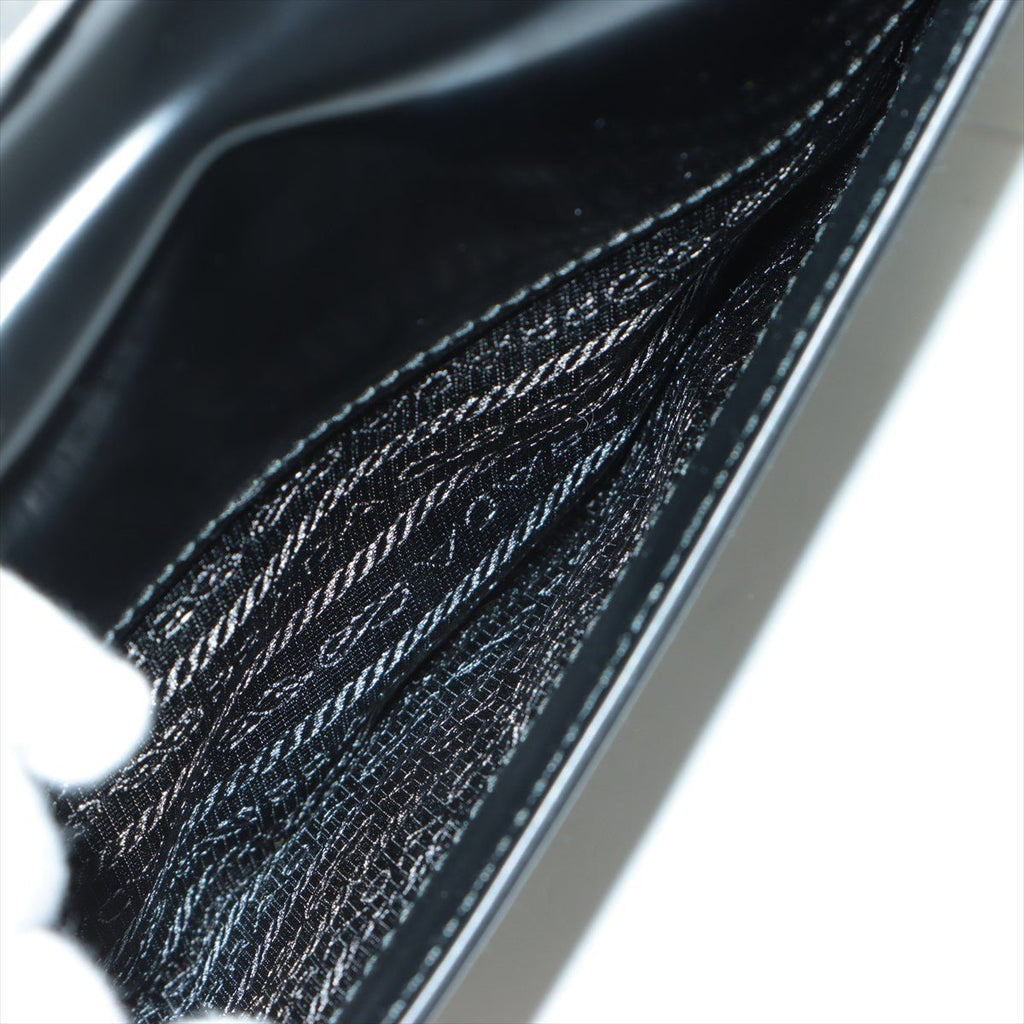 Brushed Leather Black Shoulder Bag