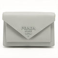 Envelope City Shoulder bag Grey Saffiano leather