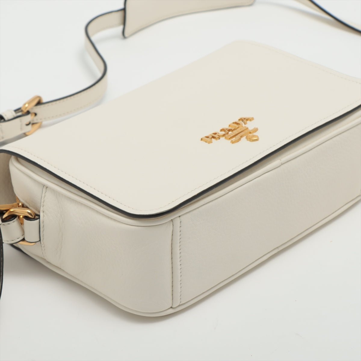 Phenix Shoulder Bag White Leather